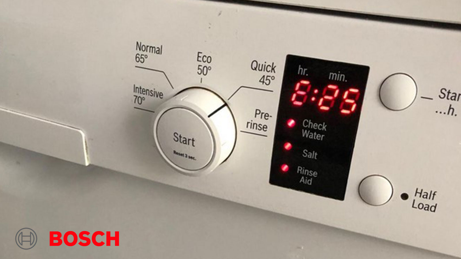 کد خطای ماشین ظرفشویی بوش
