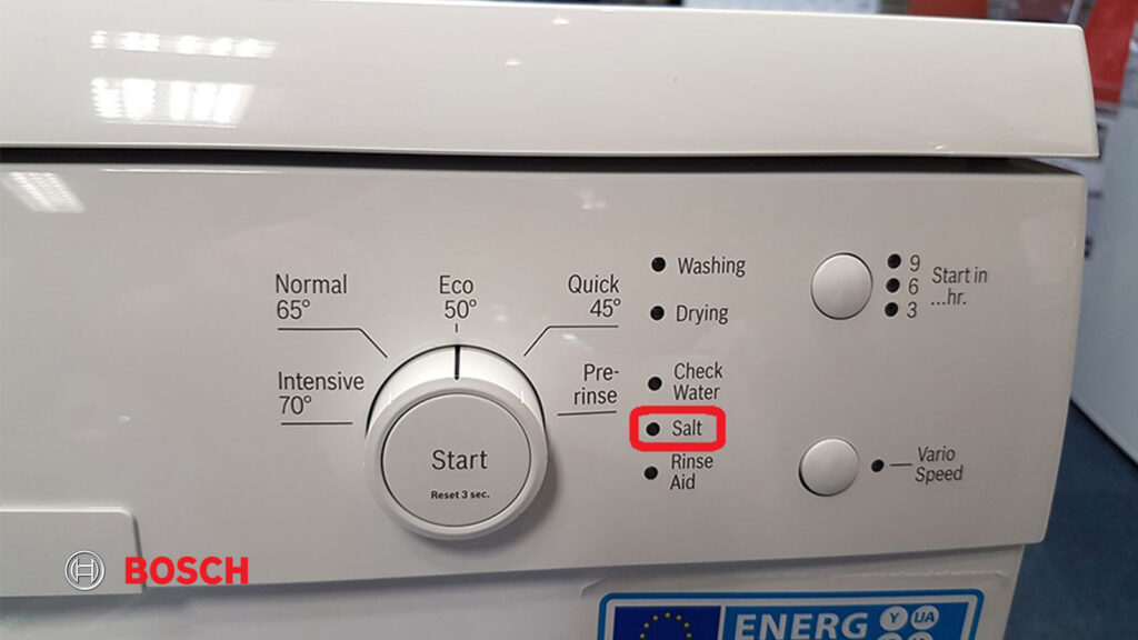 چگونگی استفاده نمک در ماشین ظرفشویی بوش