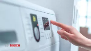 علامت کلید درب ماشین لباسشویی بوش