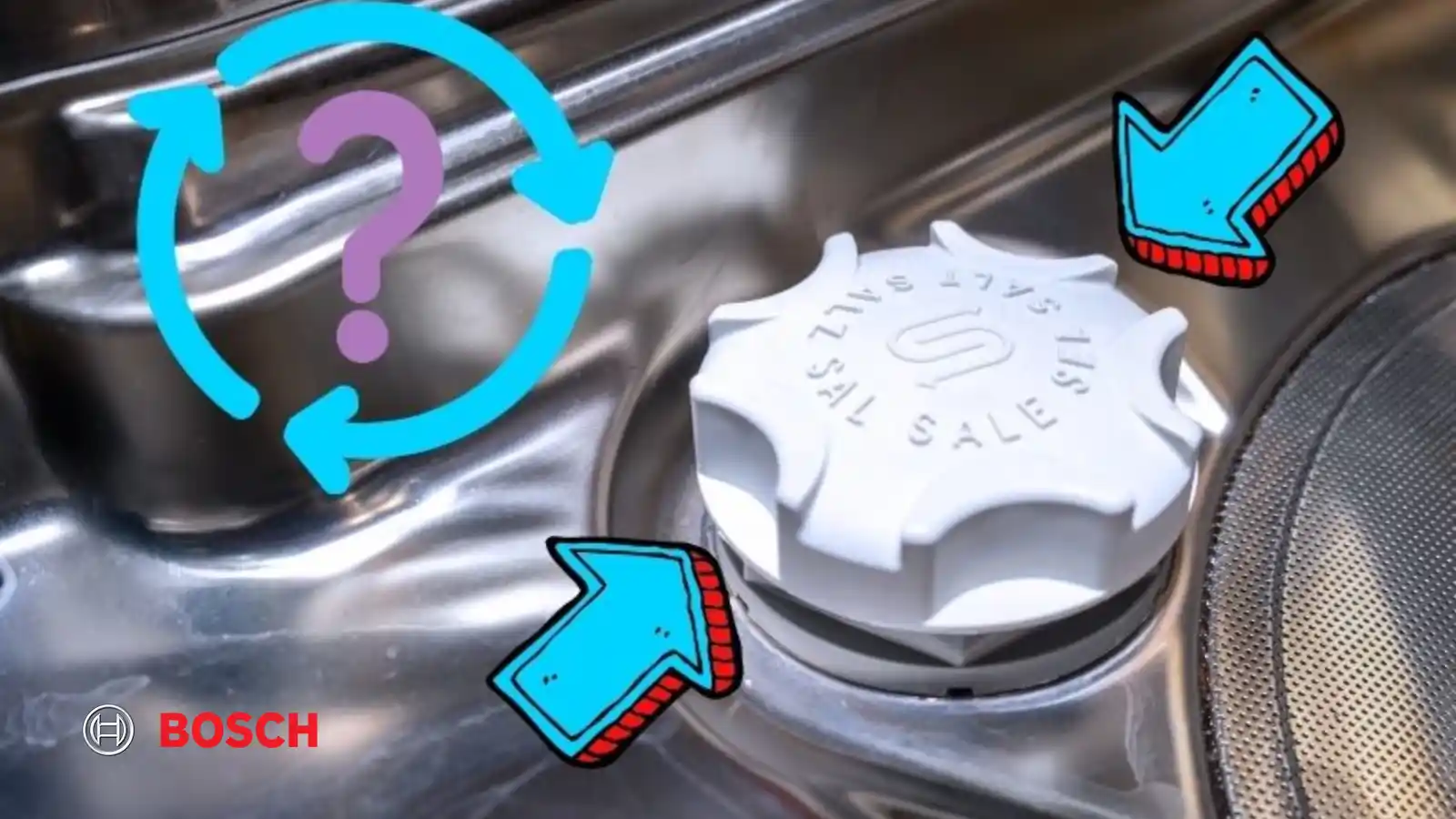 نحوه استفاده از نمک در ماشین ظرفشویی بوش